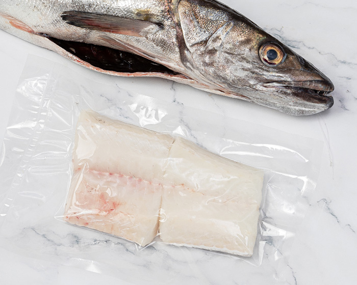 Lomos de merluza para niños